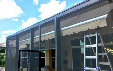 21' x 5' Soffit Mount in Screened in Patio